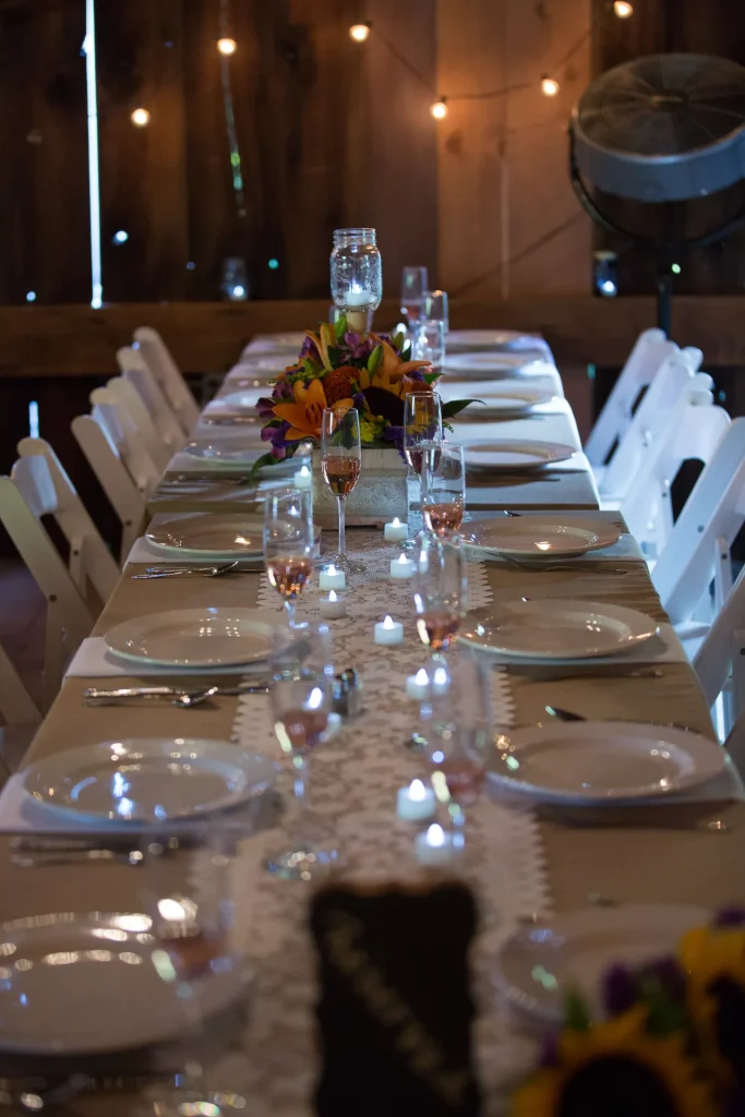 elegant table setting for the guests