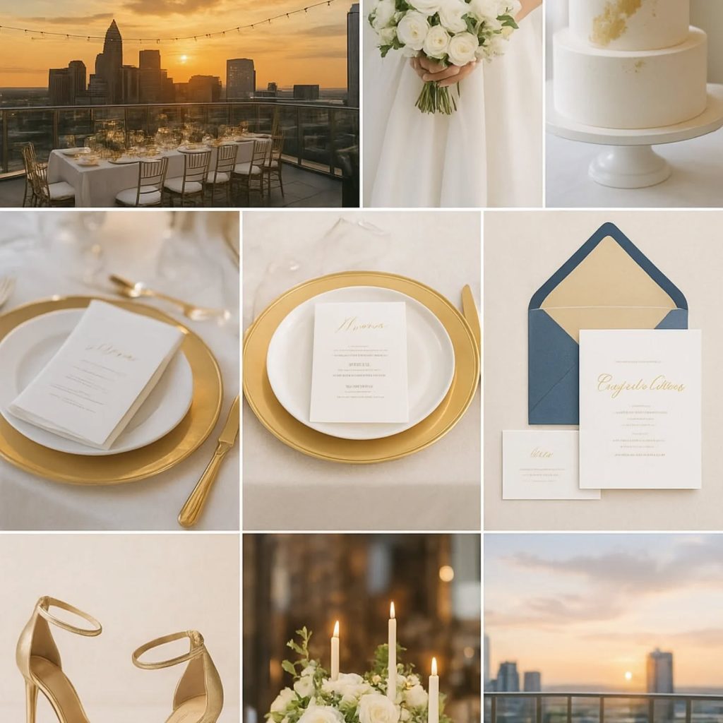 A Superhero's Actions wedding collage